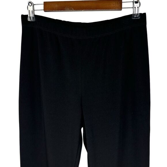 Susan Graver Pull On Full Length Flare Pant Small Black - Picture 4 of 6